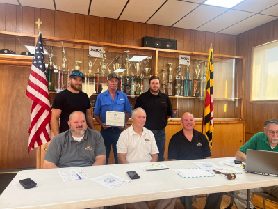 Fratz Family Accepts a Business Milestone Acknowledgement from The Garrett County Commissioners