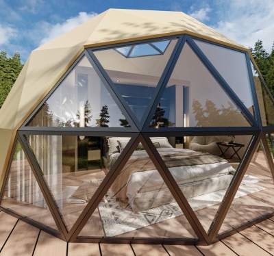 Photo of beehive glamping dome