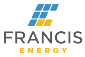 Francis Energy Logo - blue, gold and black