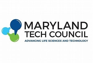 Logo: Maryland Tech Council - Advancing Life Sciences and Technology (dark blue text on a white background