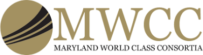 MWCC - Maryland World Class Consortia. Logo - black and gold