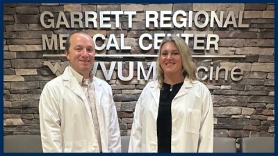 Photo: Jessica Meyers, MSN, NP-C and Taylor Crabtree, FNP of WVU Headwaters Family Medicine.