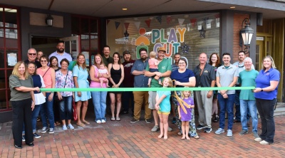 Photo: Ribbon cutting at Play Out Loud in downtown Oakland.
