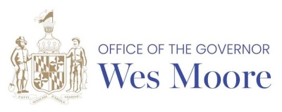 Maryland state seal and the words “Office of the Governor Wes Moore.”