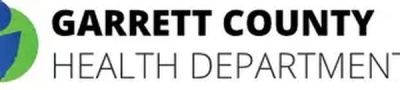 Garrett County Health Department logo featuring a green and blue circular symbol beside the words “Garrett County Health Department.”